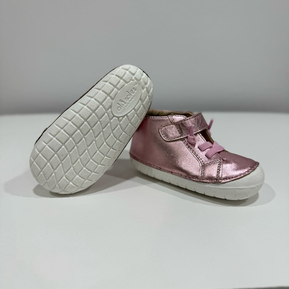 OLD SOLES GIRL'S 4097 HARPER PAVE SHOES - FUCHSIA FOIL / SILVER / GLAM ARGENT - Picture 5 of 7